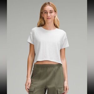 Lululemon Cates T-Shirt in Heathered Core Ultra Light Grey